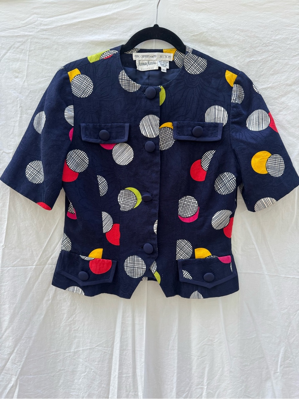 Vintage 80s Navy Anne Crimmins for Umi Collections Jacket